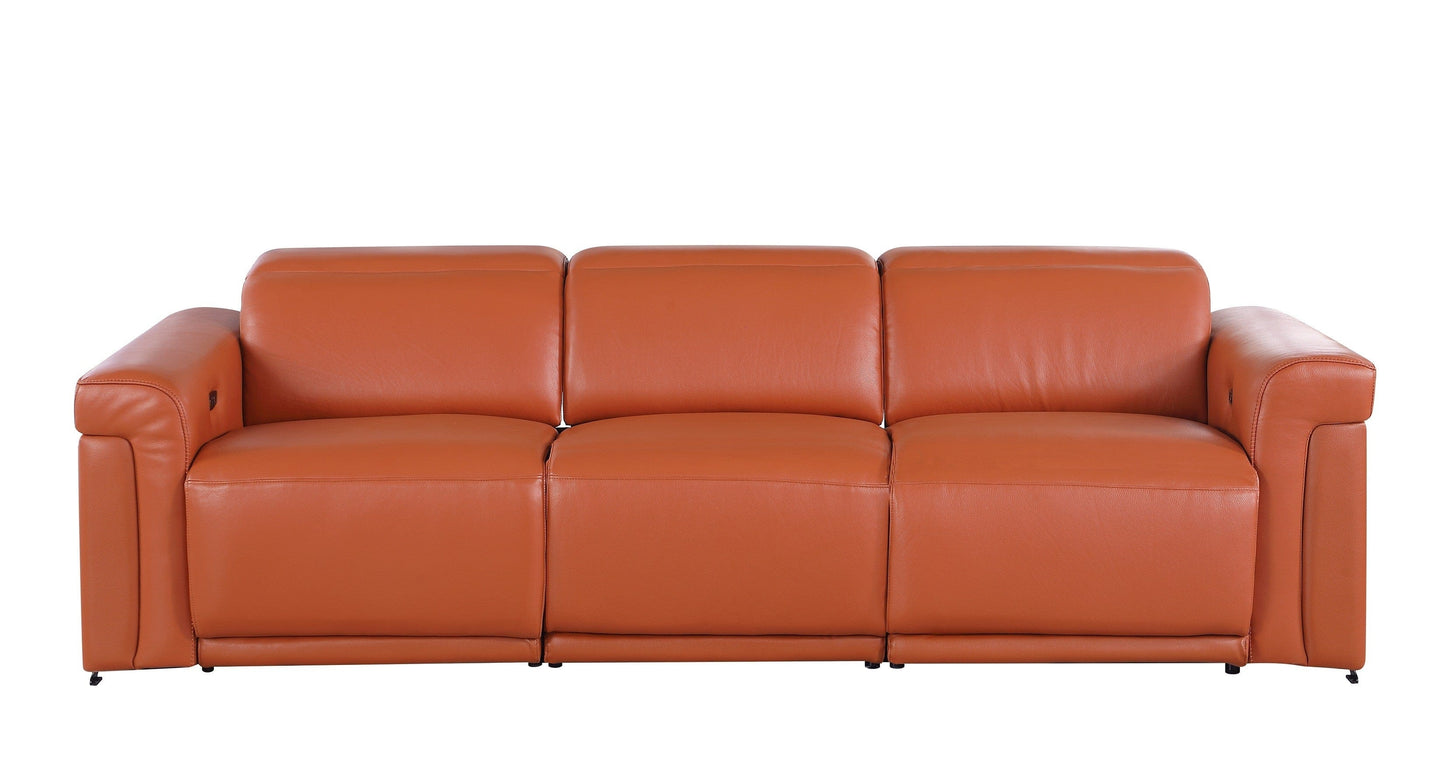 Global United Furniture Sofa Modular 3-Power Sofa / Camel Global United 1126 - Divanitalia Modular 3-Power Reclining Sofa