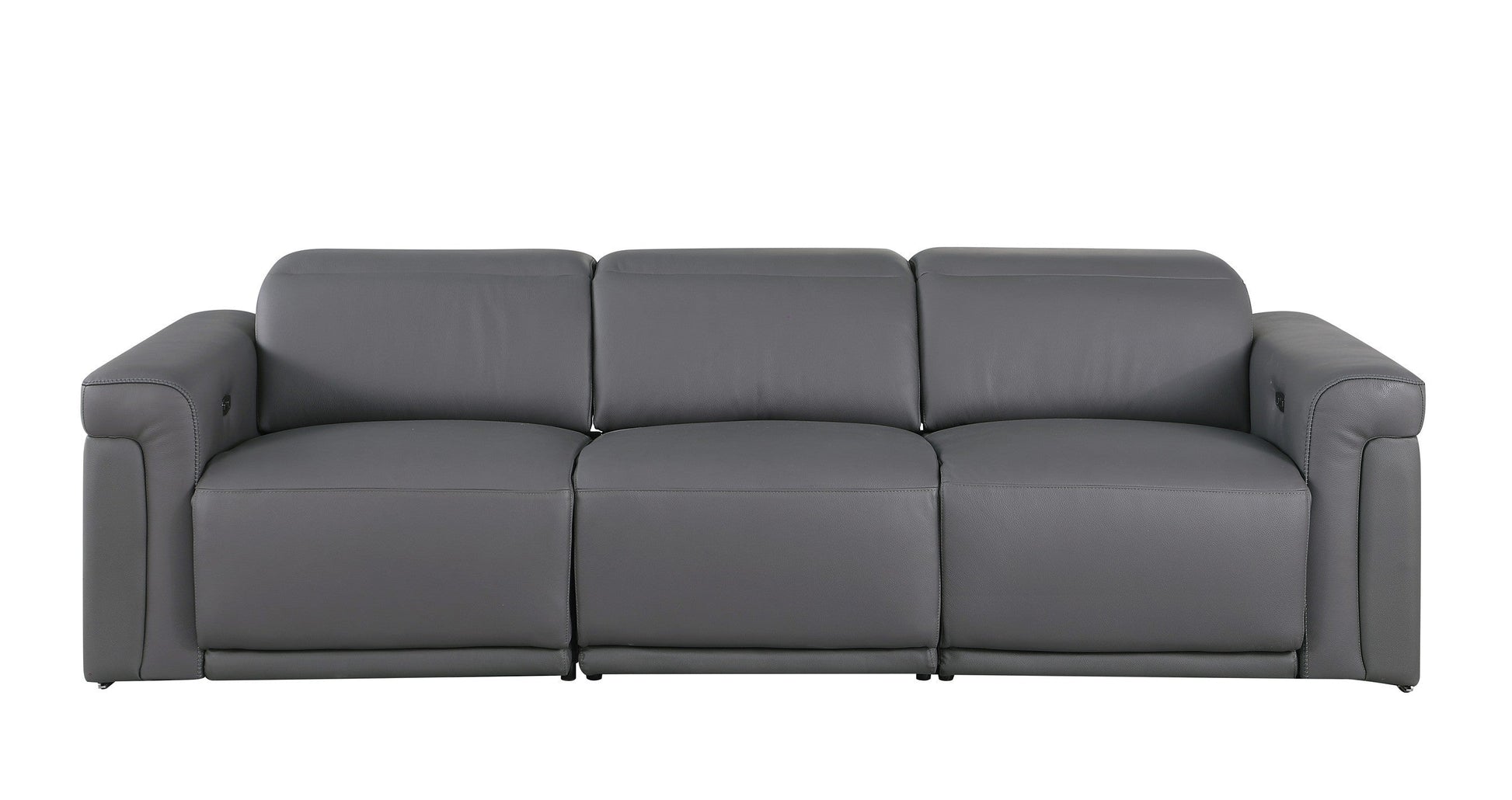 Global United Furniture Sofa Modular 3-Power Sofa / Dark Gray Global United 1126 - Divanitalia Modular 3-Power Reclining Sofa