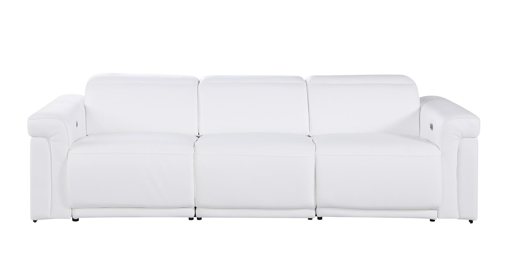 Global United Furniture Sofa Modular 3-Power Sofa / White Global United 1126 - Divanitalia Modular 3-Power Reclining Sofa