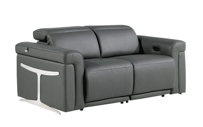 Global United Furniture Sofa Sofa / Dark Gray Global United 1126 - Divanitalia Power Reclining Loveseat