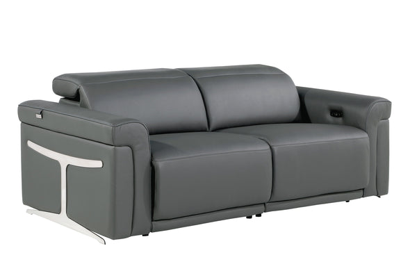 Global United Furniture Sofa Sofa / Dark Gray Global United 1126 - Divanitalia Power Reclining Sofa