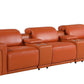 Global United Furniture Sofa Sofa | Row of 3 / Camel Global United 1126 - Divanitalia 5PC Power Reclining Sofa