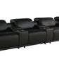 Global United Furniture Sofa Sofa | Row of 4 / Black Global United 1126 - Divanitalia 7PC Power Reclining Sofa