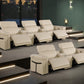 Global United Furniture Sofa Sofa set | Row of 3 & Row of 2 / Beige Global United 1126 - Divanitalia 8PC Power Reclining Sofa Set