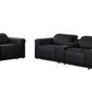 Global United Furniture Sofa Sofa set | Row of 3 & Row of 2 / Black Global United 1126 - Divanitalia 8PC Power Reclining Sofa Set