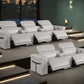 Global United Furniture Sofa Sofa set | Row of 3 & Row of 2 / Light Gray Global United 1126 - Divanitalia 8PC Power Reclining Sofa Set