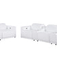 Global United Furniture Sofa Sofa set | Row of 3 & Row of 2 / White Global United 1126 - Divanitalia 8PC Power Reclining Sofa Set