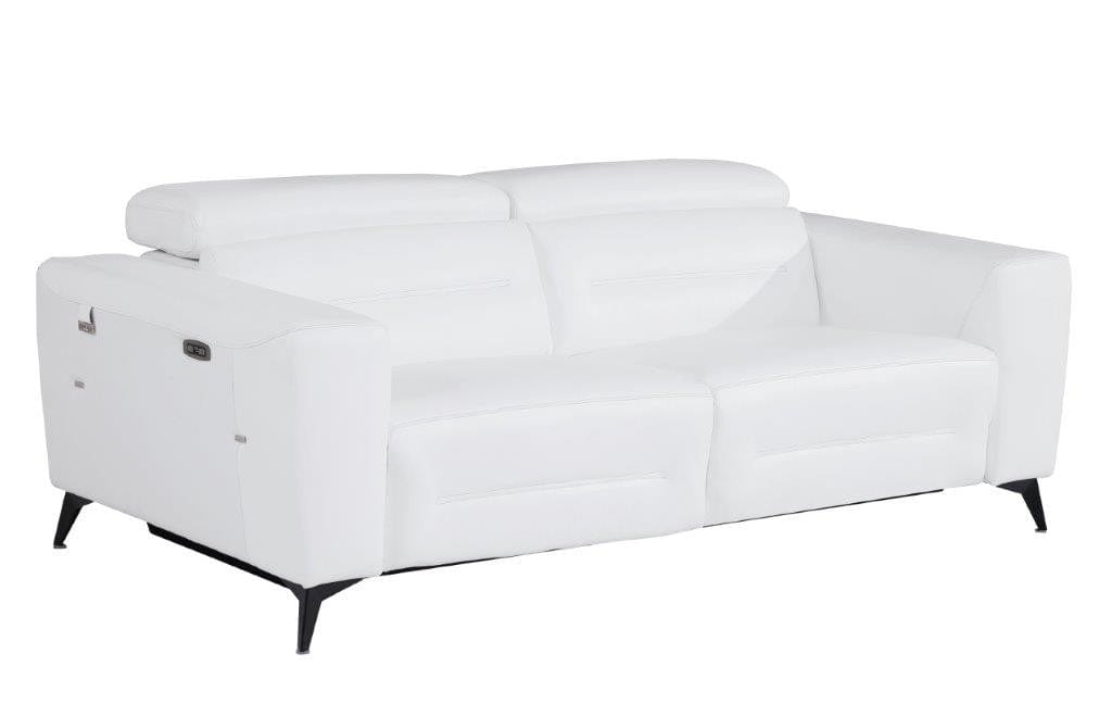 Global United Furniture Sofa Sofa / White Global United 989 - Divanitalia Power Reclining Sofa