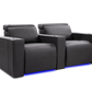 Valencia Theater Seating Sofa Row of 2 | Width: 64" Height: 35.5" Depth: 41.5" / Charcoal Grey Valencia Barcelona Home Theater Seating