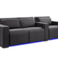 Valencia Theater Seating Sofa Row of 3 - Loveseat Left | Width: 87" Height: 35.5" Depth: 41.5" / Charcoal Grey Valencia Barcelona Home Theater Seating