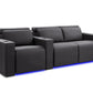 Valencia Theater Seating Sofa Row of 3 - Loveseat Right | Width: 87" Height: 35.5" Depth: 41.5" / Charcoal Grey Valencia Barcelona Home Theater Seating
